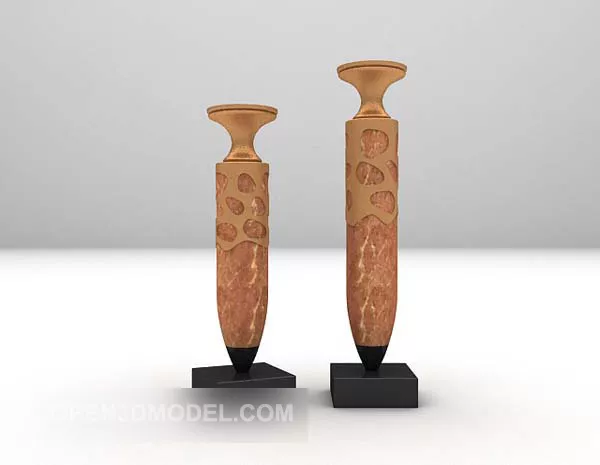 Simply Flower Vases Vray 3d model