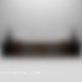 Southeast Asia Wood Tv Cabinet 3d model