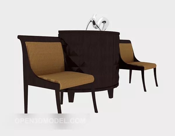 Southeast Asia Armrest Sofa 3d model Southeast Asia Armrest Sofa 3d model