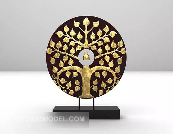 Gold Emerald Ring 3d model