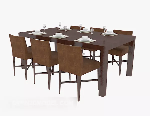 Southeast Asia Home Table 3d model Southeast Asia Home Table 3d model