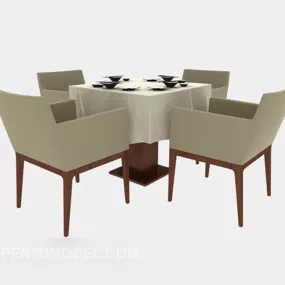 Southeast Asia Simple Table 3d model