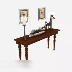 Southeast Asia Solid Wood Edge A Few 3d model