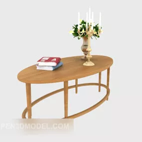 Southeast Asia Solid Wood Table 3d model