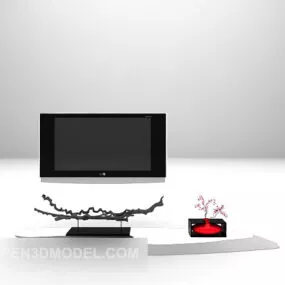 Asian Style Tv Cabinet 3d model