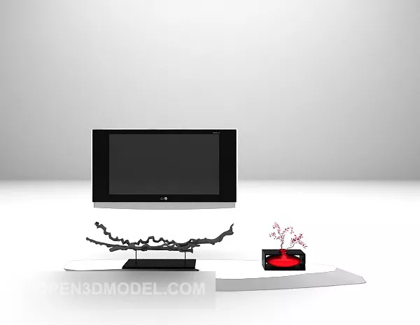 Asian Style Tv Cabinet 3d model Asian Style Tv Cabinet 3d model