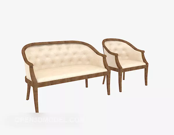 Southeast Asian Style Multiplayer Sofa 3d model Southeast Asian Style Multiplayer Sofa 3d model
