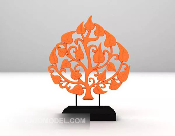 Maple Leaf Artwork Furniture 3d model
