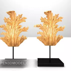 Asian Table Abstract Sculpture 3d model