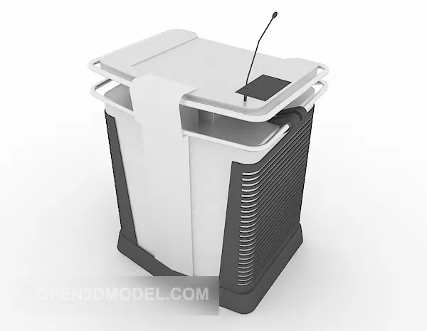 Single Bookshelf Speaker 3d model