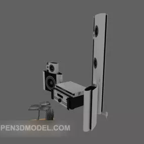 Speaker System Furniture Set 3d model