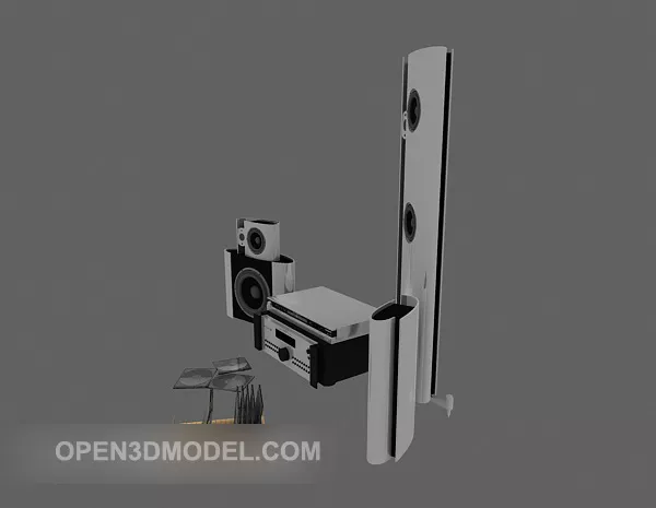 Dual Audio Speaker 3d model