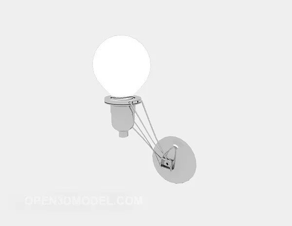 Spherical Wall Lamp 3d model Spherical Wall Lamp 3d model