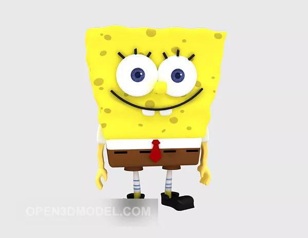 Spongebob Toy Character 3d model Spongebob Toy Character 3d model