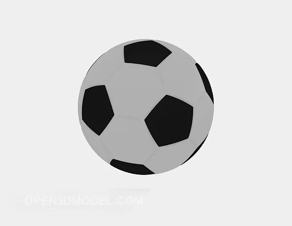 Soccer Low Poly Ball 3d model