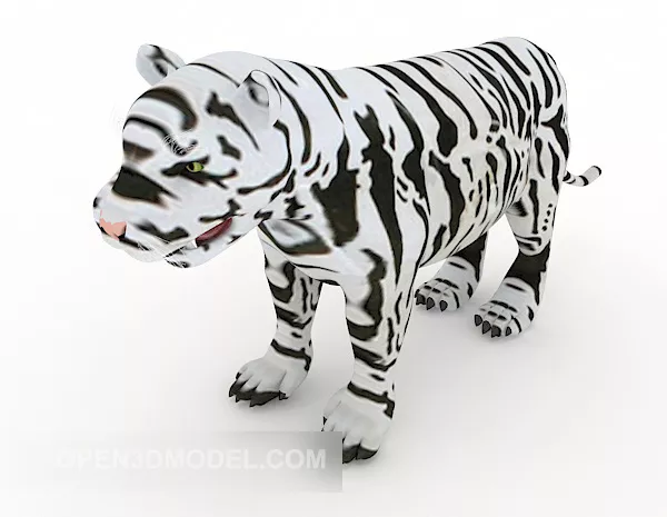 White Tiger Zebra Patterns 3d model White Tiger Zebra Patterns 3d model