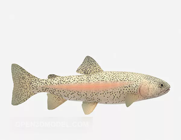 Animal Fish With Pattern On Body 3d model