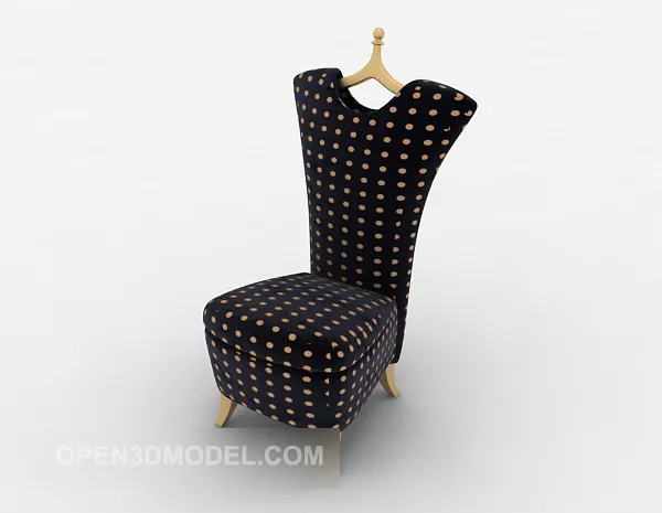 Curved Lounge Chair Roberti 3d model