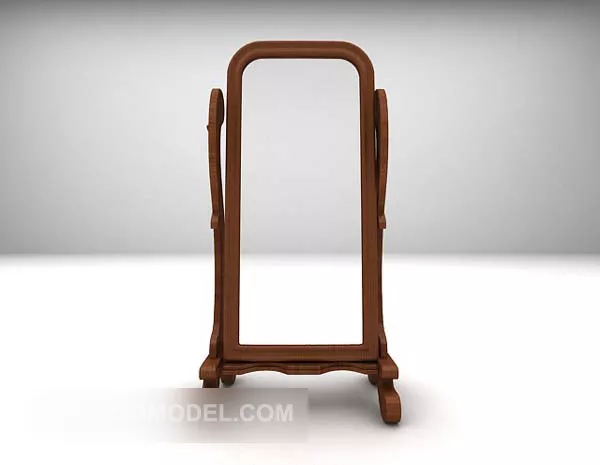 Rectangular Mirror Decoration Frame 3d model