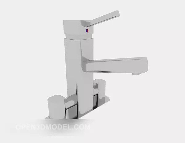 Old Rustic Water Tap 3d model
