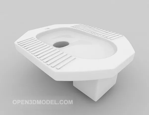Squat Toilet Unit 3d model Squat Toilet Unit 3d model