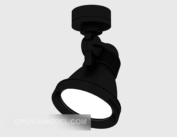 Stage Black Rotary Spotlight 3d model Stage Black Rotary Spotlight 3d model