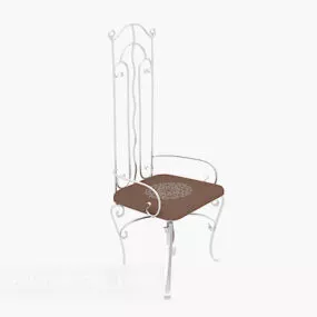 Stainless Steel High Back Seat 3d model