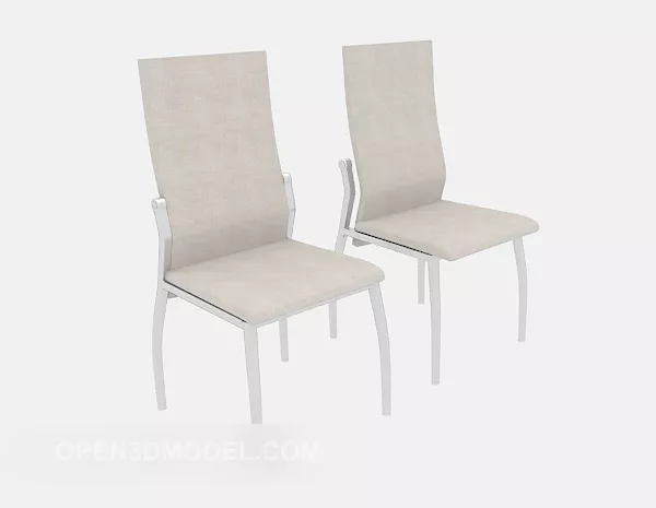 Lounge Chair, Relax Seat With Thin Upholstered 3d model