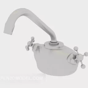 Kitchen Stainless Steel Tap 3d model