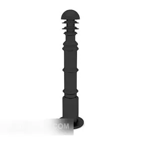 Stair Handrail Wooden 3d model