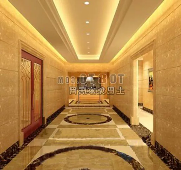 Arch Corridor Interior 3d model
