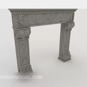 Stone Gate Building 3d model
