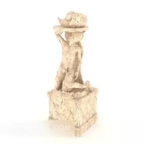 Stone Sculpture Indoor Decoration 3d model