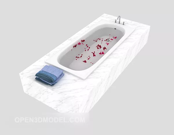 Purple Flower Set 3d model