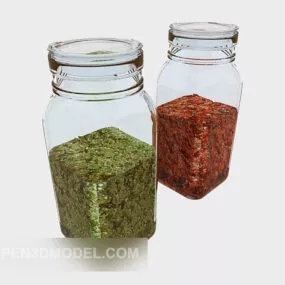 Storage Glass Bottle Furniture 3d model
