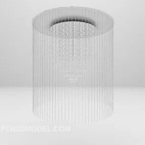 Streaming Glass Shading Chandelier 3d model