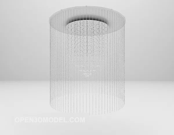 Streaming Glass Shading Chandelier 3d model Streaming Glass Shading Chandelier 3d model
