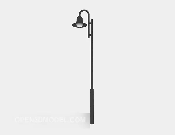 Streetlight Classic Style With Quad Lamps 3d model