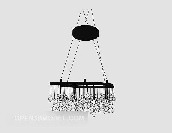 Stylish Crystal Chandelier 3d model Stylish Crystal Chandelier 3d model