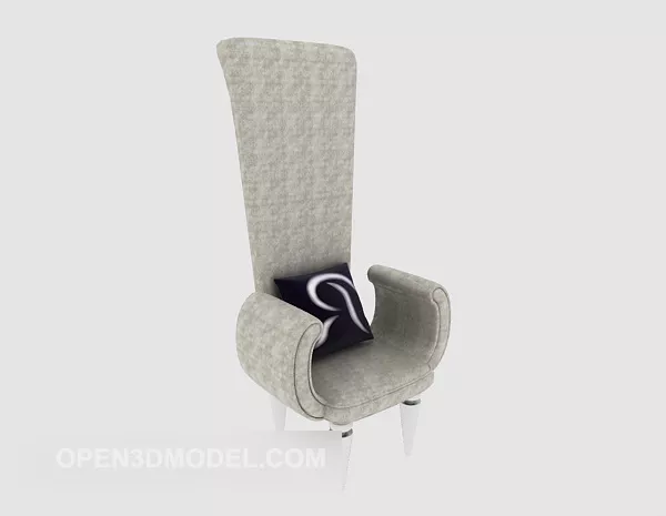 Stylish Grey High-back Sofa 3d model Stylish Grey High-back Sofa 3d model