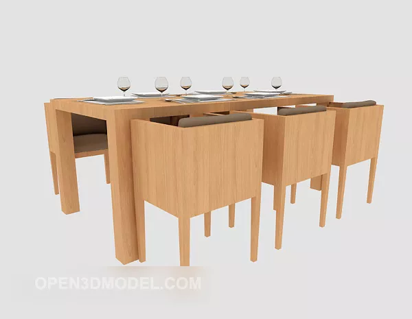 Stylish Home Dining Chair 3d model Stylish Home Dining Chair 3d model