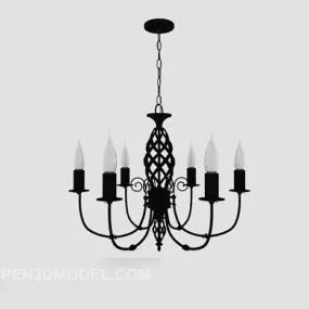 Stylish Minimalist Craft Chandelier 3d model