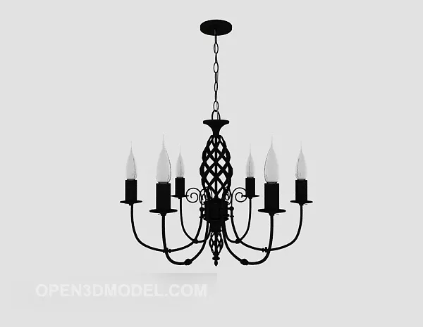 Stylish Minimalist Craft Chandelier 3d model Stylish Minimalist Craft Chandelier 3d model