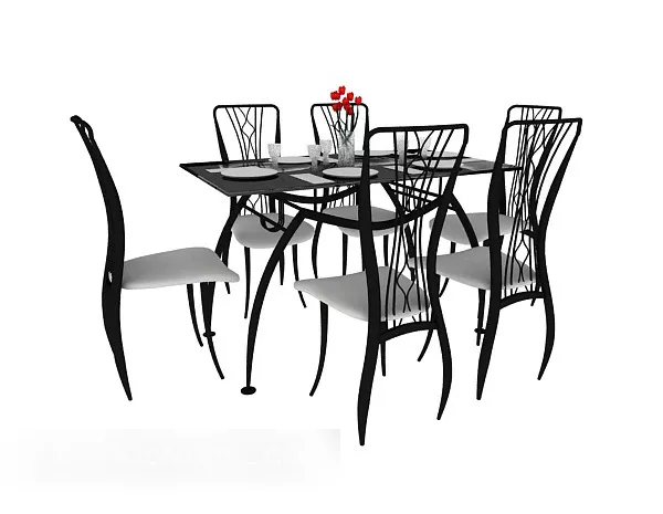 Stylish Modern Minimalist Dining Table 3d model Stylish Modern Minimalist Dining Table 3d model