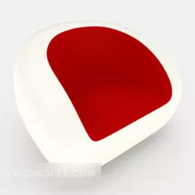 Stylish Single Sofa 3d model