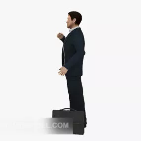 Suit Commercial Men Character 3d model