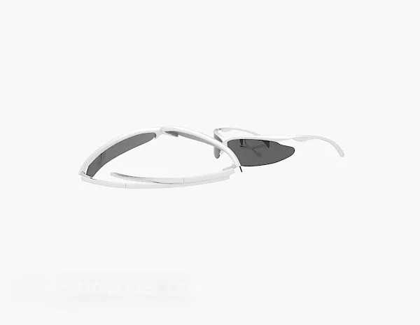 Sunglasses Red Color 3d model