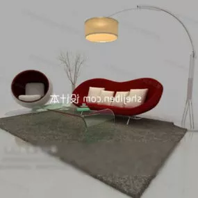 Creative Modern Sofa Coffee Table 3d model