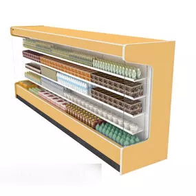 Supermarket Drinks Display Cabinet 3d model