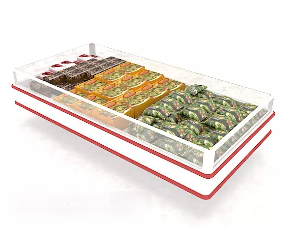 Supermarket Freezer Display Rack 3d model Supermarket Freezer Display Rack 3d model